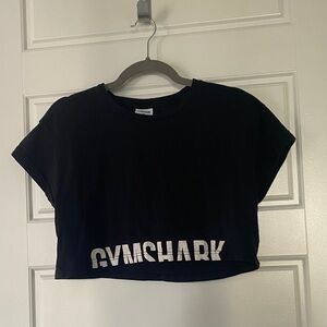 Gymshark Black Crop Tee